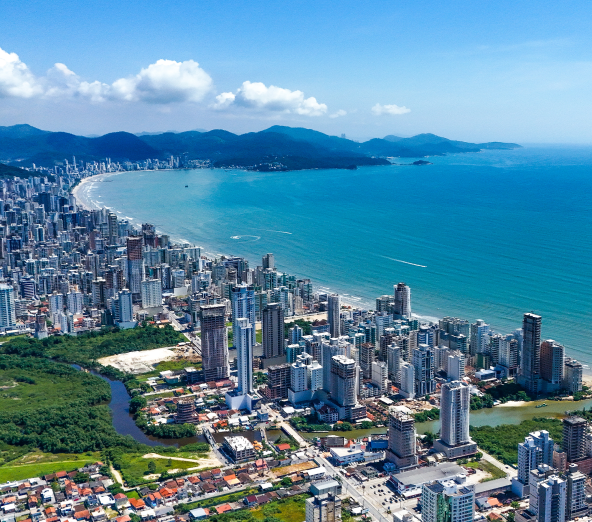 No coração do mais novo Balneário de Santa catarina